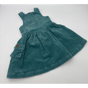 FINDING FOXTALE Teal Corduroy Casual Dress 3T